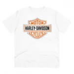 White Men's PC Cotton Bike Ride Design Printed T-Shirt