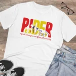 Generic Men's PC Cotton Bike Ride Design Printed T Shirt (Color: White, Thread Count: 180GSM) - Image 4