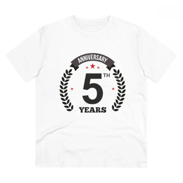 White Men's 5th Anniversary T-Shirt