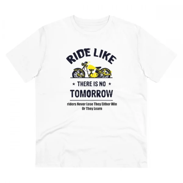 Men's White PC Cotton Bike Ride T-Shirt