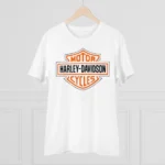 Generic Men's PC Cotton Bike Ride Design Printed T Shirt (Color: White, Thread Count: 180GSM) - Image 3