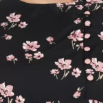 Generic Women's Maxi Black Dress (Color:Black, Material:Poly Crepe) - Image 4