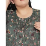 Plus Size Green Dress - Angle 3