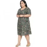 Plus Size Green Dress - Angle 4
