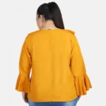 Buy Yellow Bell Sleeve Top