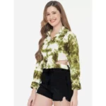 Generic Women's Casual Printed Green Top (Color:Green, Material:Rayon) - Image 5