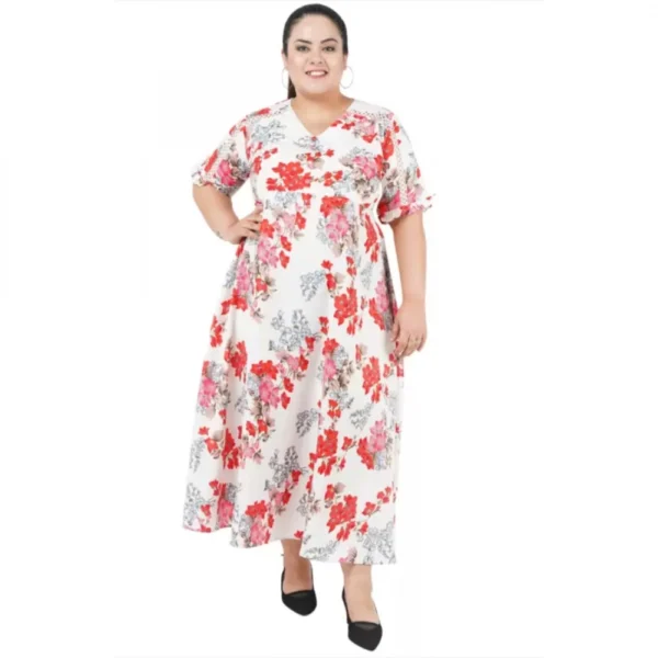 Generic Women's A-Line White Dress (Color:White, Material:Polyester)