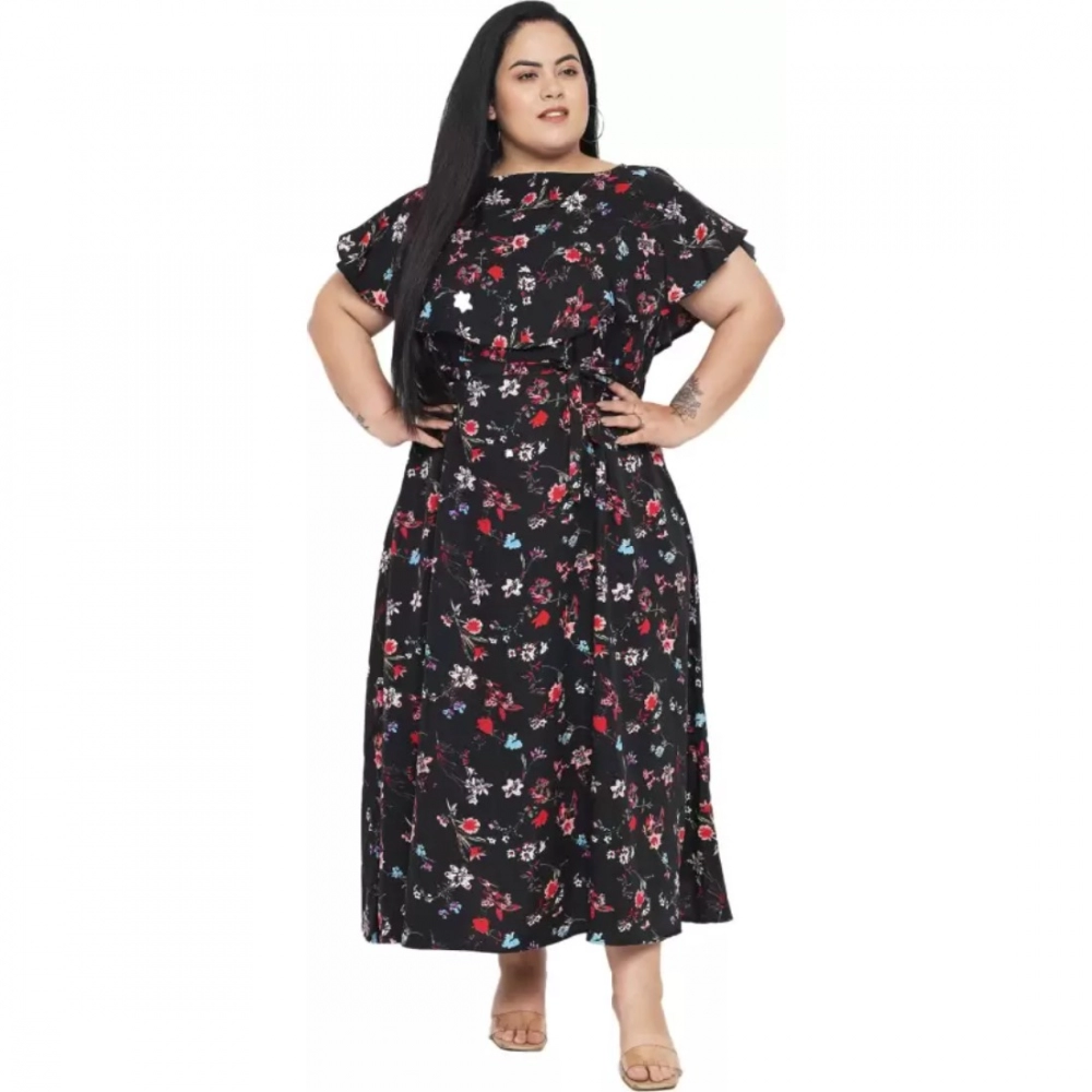 Black Fit and Flare Dress for Women