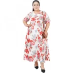 Generic Women's A-Line White Dress (Color:White, Material:Polyester) - Image 2