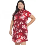Generic Women's Shirt Maroon Dress (Color:Maroon, Material:Polyester) - Image 5