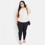 Generic Women's Casual Flutter Sleeve Printed Pink Top (Color:Pink, Material:Crepe) - Image 2