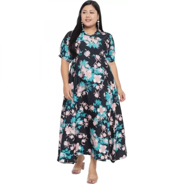 Green Fit and Flare Dress for Women