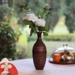 Generic Pack Of_2 Artificial White Velvet Rose Flower Stem With Bud For Home Decoration (White, Material:Silk, Polyester) - Image 2