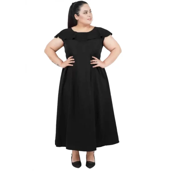 Black Fit and Flare Dress for Women