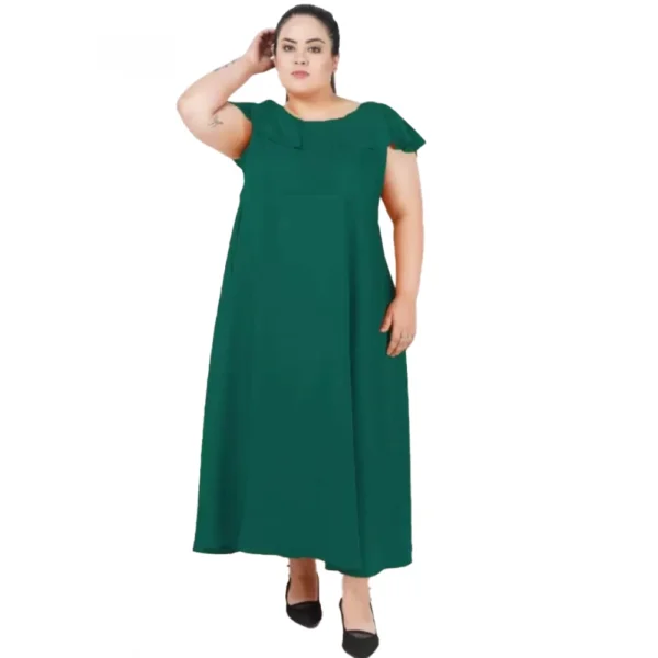 Green Fit and Flare Dress for Women
