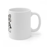 Generic Ceramic Gorila Desing Printed Coffee Mug (Color: White, Capacity:330ml) - Image 4