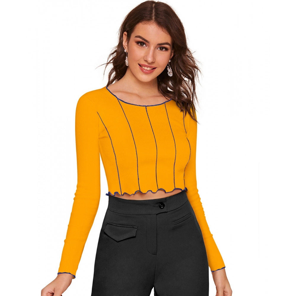 52181553555_514d366072_o_d-1000x1000-1.webp Generic Women's Western Wear Hosiery Crop Top (Yellow) - Image 1