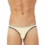 Generic Men's Nylon Transparent Briefs Underwear (Mango)