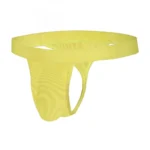 Generic Men's Nylon Side String Trough Thong Underwear (Daisy Yellow) - Image 2