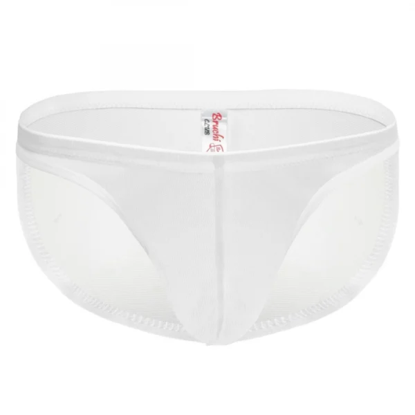 Generic Men's Mesh Power Net Men Transparent Briefs Underwear (White)