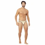 Generic Men's Nylon Transparent Briefs Underwear (Mango) - Image 2