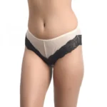 Generic Women's Nylon Sexy Lace Bikini Panty (Nude) - Image 2