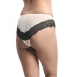 Generic Women's Nylon Sexy Lace Bikini Panty (Nude) - Image 3