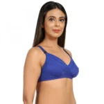 Generic Women's Cotton Blend Mother Care Full Coverage Feeding Bra Non Padded (Blue) - Image 7