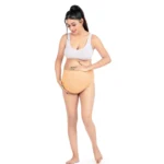 Generic Women's Cotton Blend Adjustable Band Maternity Panty (Sandal Wood) - Image 4