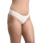 Generic Women's Nylon Spandex Mid Waist Nude Hip Cut Brazilian Bikini Panty (Nude) - Image 5