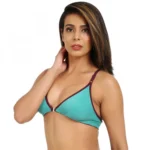 Generic Women's Cotton Blend Front Open Plunge Neck (Sea Green) - Image 4