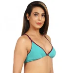 Generic Women's Cotton Blend Front Open Plunge Neck (Sea Green) - Image 7