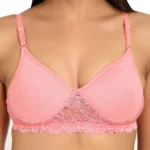 Women's Pink Padded Bra - Angle 3