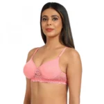 Women's Pink Padded Bra - Angle 5