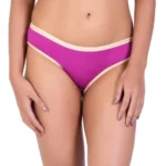 Generic Women's Pack Of 3 Cotton Bikini Panty (Wine Pink) - Image 3