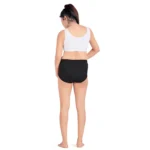 Generic Women's Cotton Blend Adjustable Band Maternity Panty (Black) - Image 3