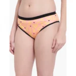 Generic Women's Cotton Printed Bikini Panty (Light Orange) - Image 2