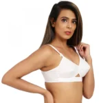 Generic Women's Cotton Daily Use Non Padded Bra (White) - Image 6