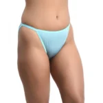 Generic Women's Nylon Sleek String Tanga Hipster Panty (Light Blue) - Image 4