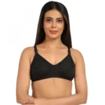 Generic Women's Cotton Blend Mother Care Full Coverage Feeding Bra Non Padded (Black) - Image 4