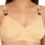Generic Women's Cotton Blend Mother Care Full Coverage Feeding Bra Non Padded (Sandalwood) - Image 2