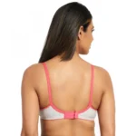 Generic Women's Cotton Blend Lightly Padded Bra With Three Fourth Coverage (Light Grey) - Image 2