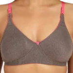 Generic Women's Cotton Blend Non Padded T Shirt Bra (Brown) - Image 6