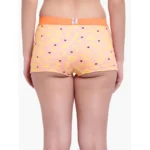 Generic Women's Cotton Printeded Boyshorts Panty (Light Orange) - Image 2