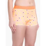 Generic Women's Cotton Printeded Boyshorts Panty (Light Orange) - Image 5