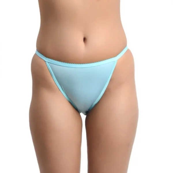 Generic Women's Nylon Sleek String Tanga Hipster Panty (Light Blue)