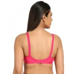 Generic Women's Cotton Blend Mother Care Full Coverage Feeding Bra Non Padded (Dark Pink) - Image 4