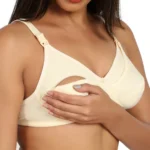 Generic Women's Cotton Blend Mother Care Full Coverage Feeding Bra Non Padded (Skin) - Image 4