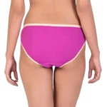 Generic Women's Pack Of 3 Cotton Bikini Panty (Wine Pink) - Image 2