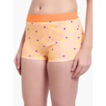 Generic Women's Cotton Printeded Boyshorts Panty (Light Orange) - Image 3